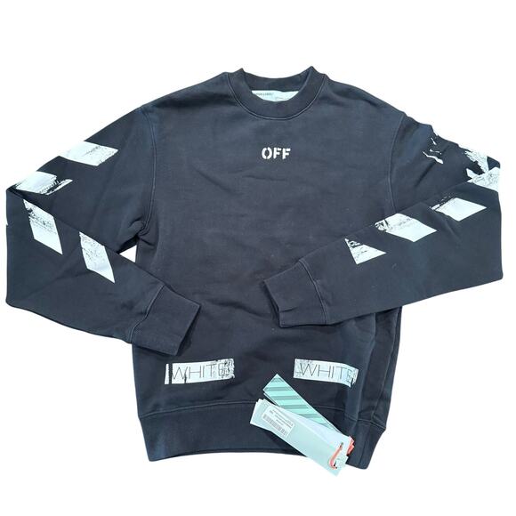 Off White Diag Slim Crewneck *NEW WITH TAGS*SIZE XXS (oversized) - Picture 1 of 10